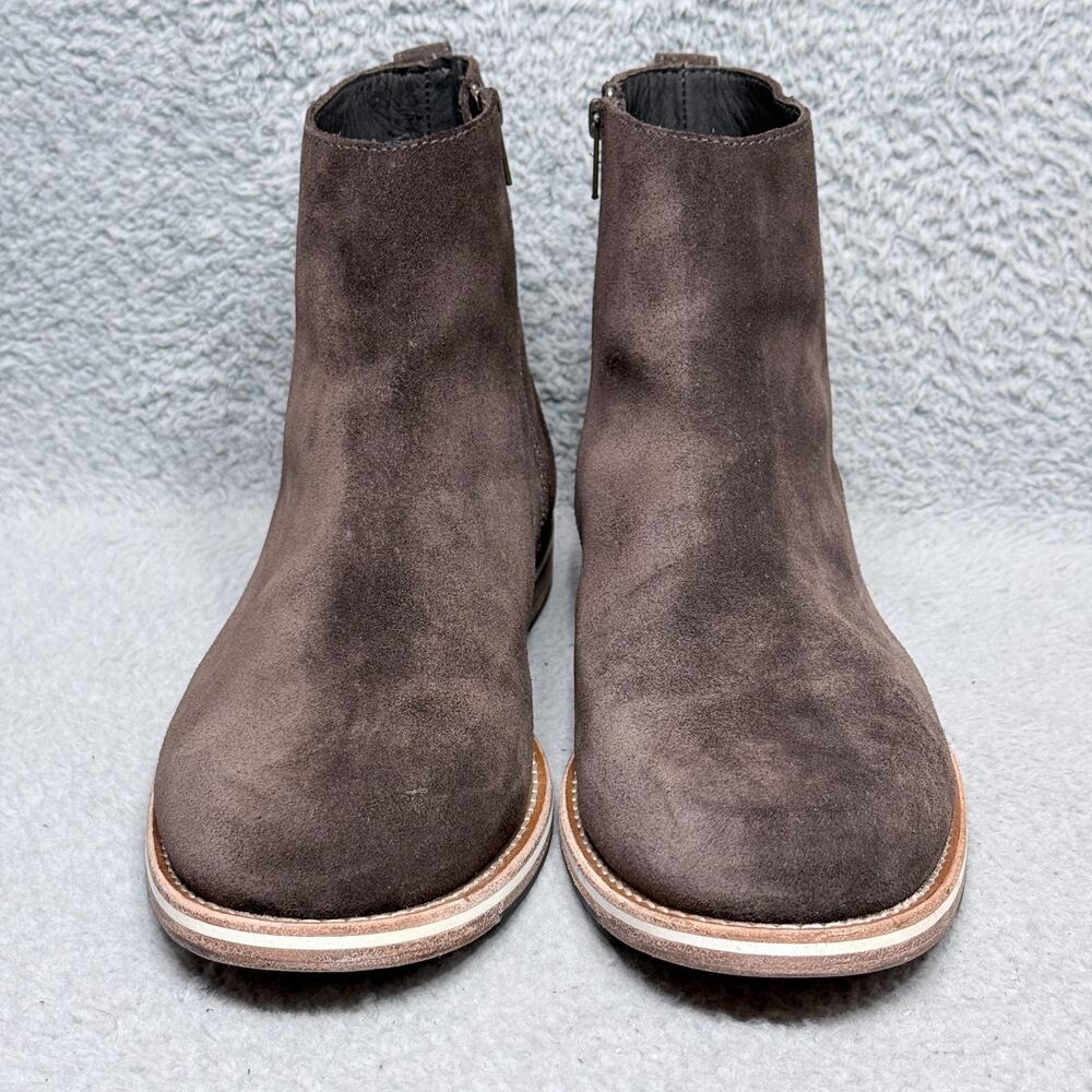 Helm x Huckberry Pablo Mens Size 12 Ankle Boots Brown Balthazar Suede Exclusive - Picture 2 of 10